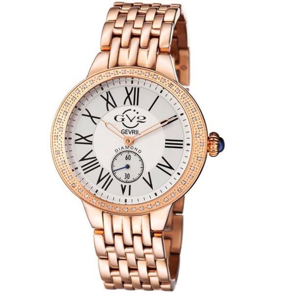 ✨Holiday SALE ✨ Gevril Swiss Rose Gold Oversized Watch w/Diamonds